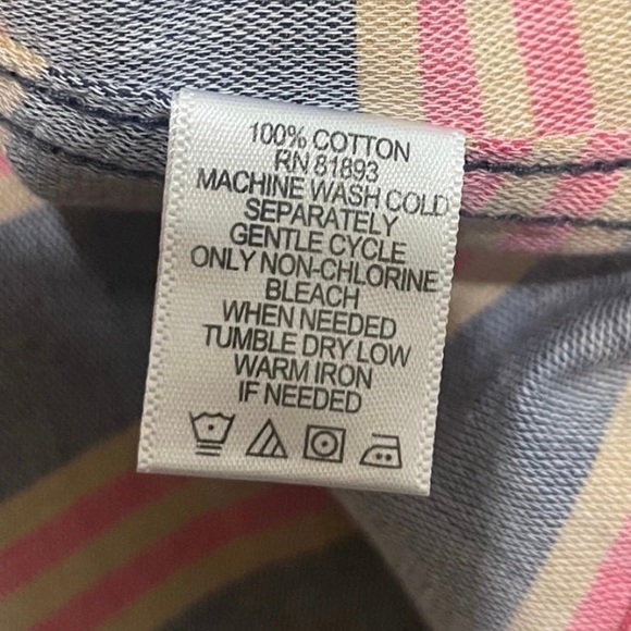 Isaac Mizrahi women’s Blue Stripe Hoodie Jacket Size 1X Lightweight Jacket - Picture 5 of 12